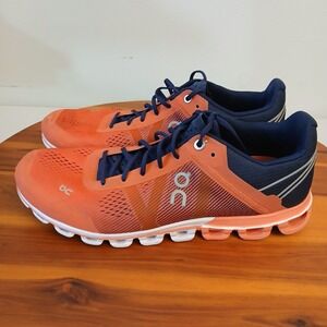 ON Cloudflow Running Shoes Women 9.5 Pink Athletic Sneakers Swiss Engineering